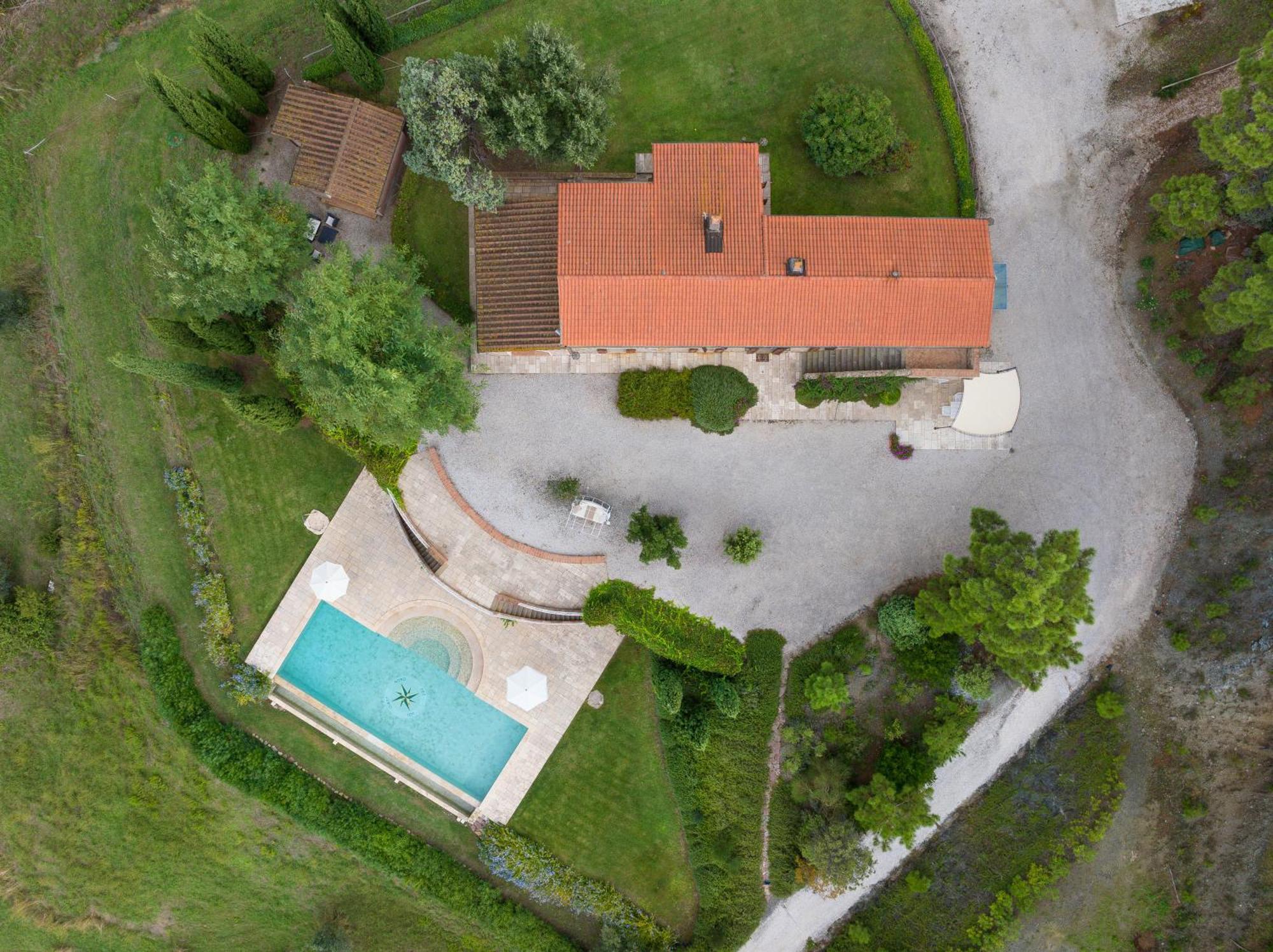 Villa Cava Alta Riparbella Exteriör bild