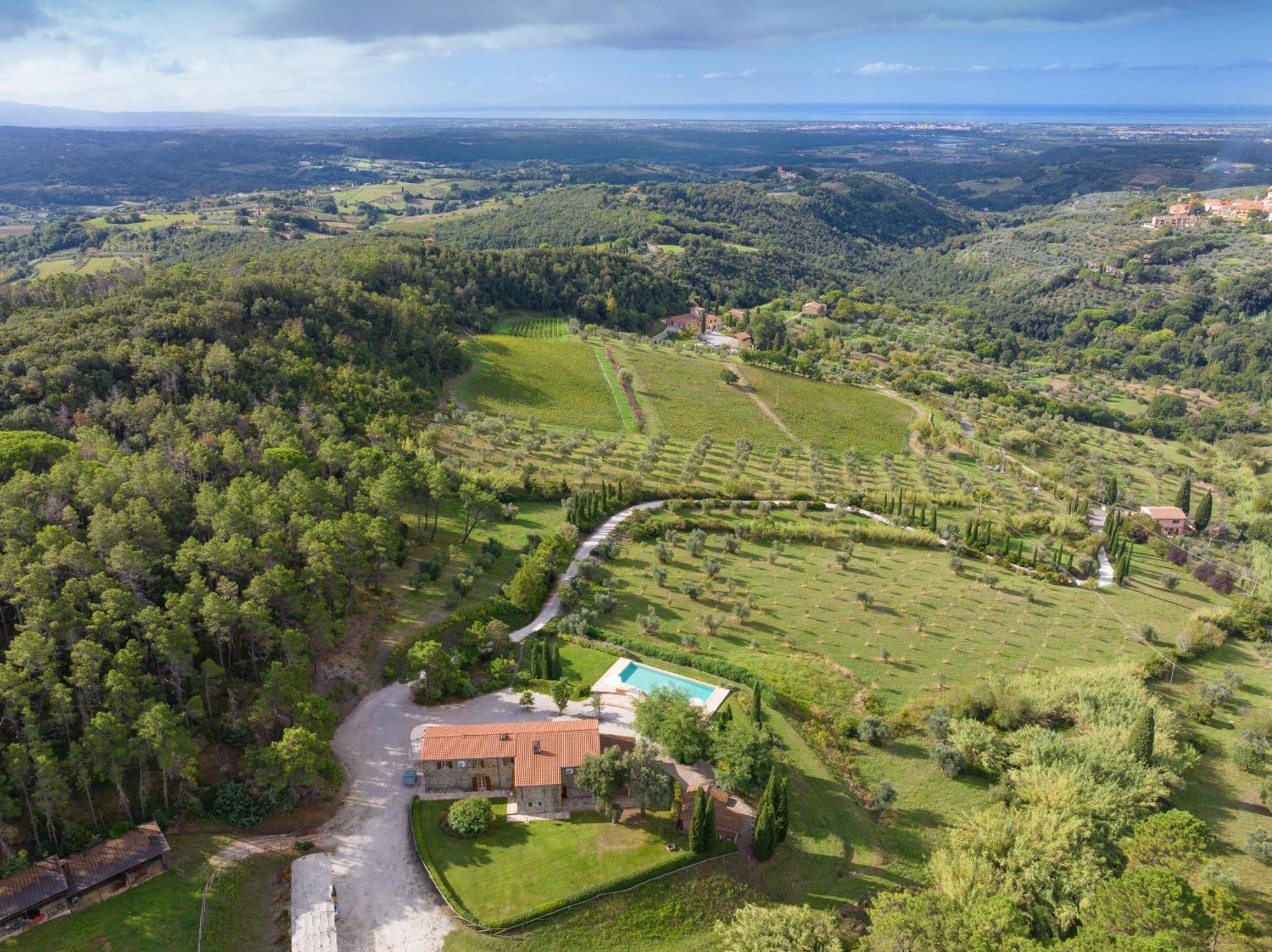 Villa Cava Alta Riparbella Exteriör bild